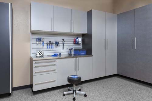 silver garage cabinets lg